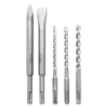 AEG SDS Plus Starter Set with Point Chisel and Flat Chisel