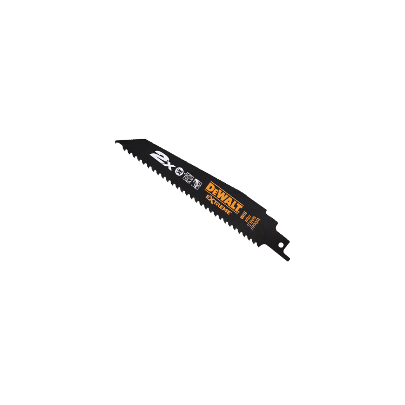 Lâminas de serra sabre Extreme para corte em madeira e metal DeWalt (305mm x 4.2mm) Lâminas de serra sabre Extreme para corte em madeira e metal DeWalt (305mm x 4.2mm)