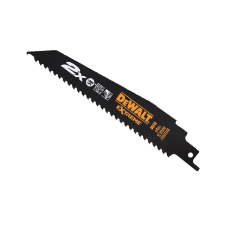 DeWalt Extreme saber blades  for wood and metal cuts (305mm x 4.2mm)