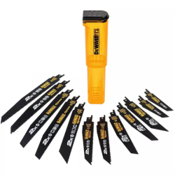 DeWalt Set of 12 saber saw blades 2X 2xDT2300L, 2xDT2307L, 2xDT2315L, 2xDT2301L, 2xDT2308L, 1xDT2407L, 1xDT2408L