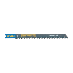 IRWIN Wood Cutting HCS Jigsaw Blades - U - Shank HCS, 100 mm, 10 TPI, U101B (5un.)