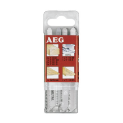 AEG 12pcs Set in Container Jigsaw Blade for Wood, Plastic and Metal