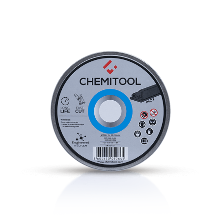 Metal Box com 10 discos de Corte de Inox CHEMITOOL Ø115mm