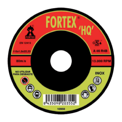 FORTEX Stainless Steel Cutting Disc for C24Q7B 115 x 1,2 x 22 mm