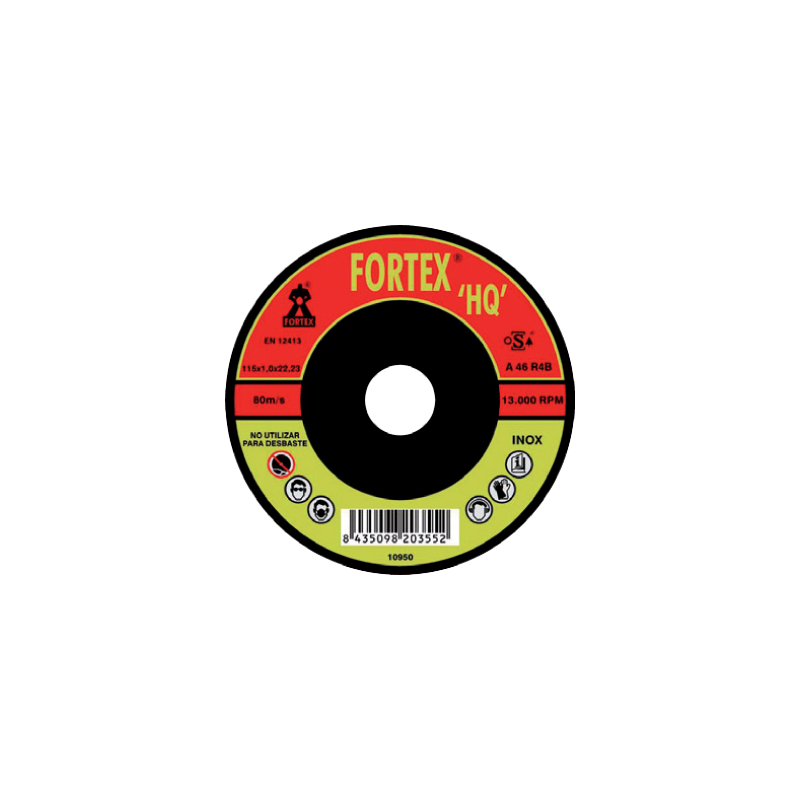 FORTEX Stainless Steel Cutting Disc for C24Q7B 115 x 1,2 x 22 mm