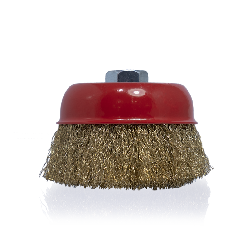 CHEMITOOL Cup brush crimped brass wire Ø 100 mm CHEMITOOL Cup brush crimped brass wire Ø 100 mm
