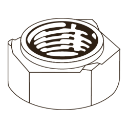 CHEMITOOL Hexagonal Weld Nut DIN 929 M4 A2 Passivated Stainless Steel