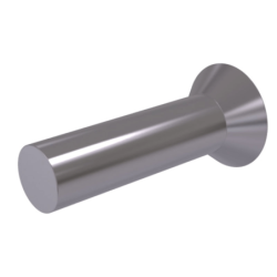CHEMITOOL Coutersunk Head Rivet DIN 661 3x8 Without Finishing