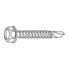 CHEMITOOL FASTENERS Self Drilling Screw Hexagonal with Flange for Stud DIN 7504K  REF:5 5,5X38 White Zinc plated