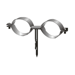 CHEMITOOL FASTENERS M6 Double Clamp with Ø22 bolt