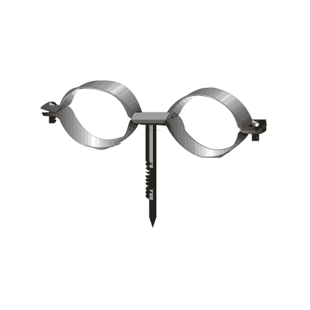 CHEMITOOL FASTENERS M6 Double Clamp with Ø22 bolt