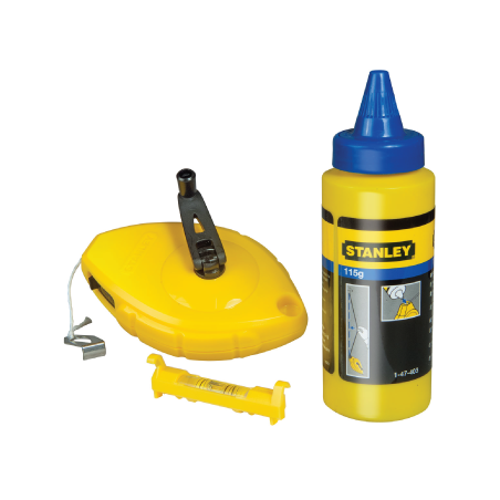KIT TRAÇAR STANLEY® 30M+GIZ+NÍVEL