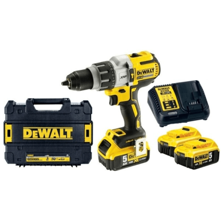 DEWALT POWER-TOOLS 3-Speed Brushless Percussion Drill 18v Xr Li-Ion 5ah