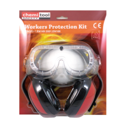 KIT PROTECÇÃO OUVIDOS+MASCARA PO+OCULOS