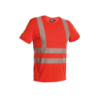 T-shirt Refletora com Proteção UV Carter M +/- 150g/m² Vermelho Fluo DASSY