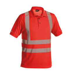 POLO BRANDON HIVIS FABRIC FLUO VERM M