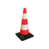CHEMITOOL SAFETY  Polyethylene Flat-Base Signalling Cone 50 cm