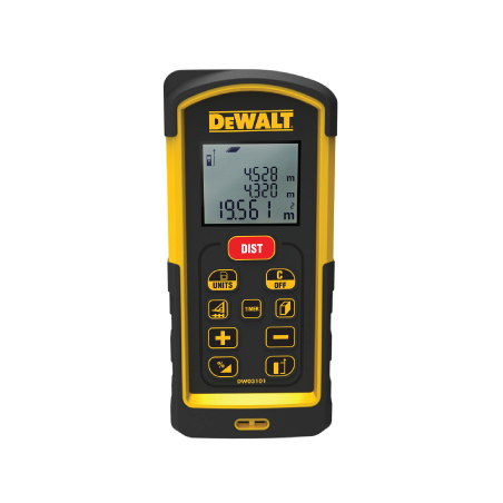 Medidor Laser De Distâncias DeWalt Com Alcance De 100m