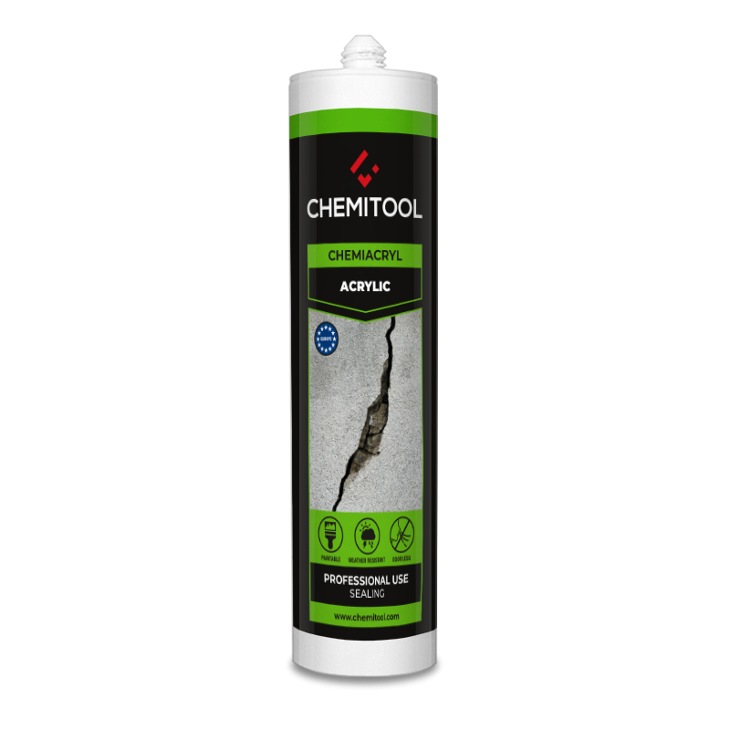 CHEMITOOL CHEMICALS CHEMIACRYL Acrylic Sealant Grey 310ml