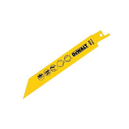 DeWalt saber blades  for wood and metal cuts (152mm x 1.4mm)