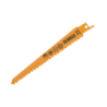 DeWalt saber blades  for wood and metal cuts (152mm x 3.6-5.1mm)
