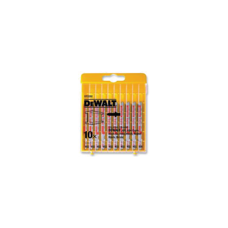Conjunto de 10 Lâminas de Serra de Recorte para Metal DeWalt Conjunto de 10 Lâminas de Serra de Recorte para Metal DeWalt