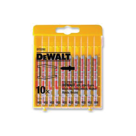 Conjunto de 10 Lâminas de Serra de Recorte para Metal DeWalt