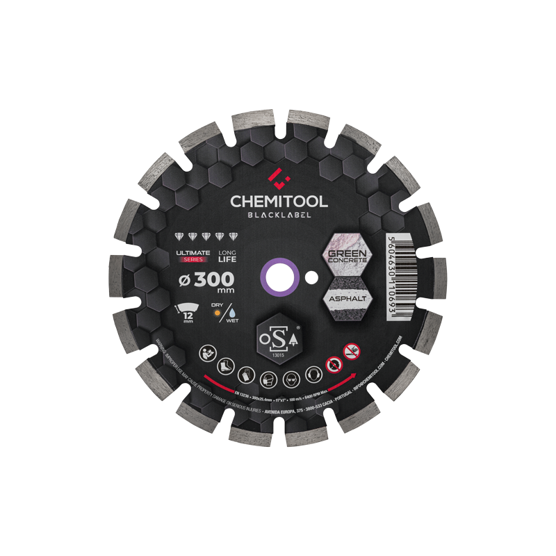 Disco de Diamante Hormigón  Fresco Ø400 BLACKLABEL CHEMITOOL CUTTING