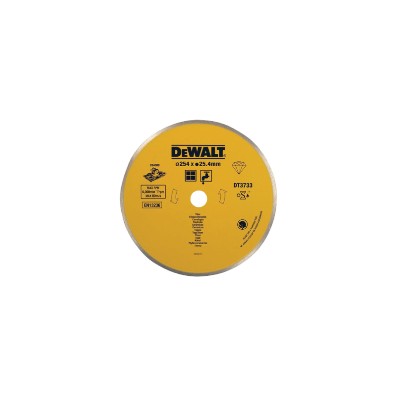 DeWalt Professional cutting blade for wet miter saw (250 x 25.4 x 8mm) DeWalt Professional cutting blade for wet miter saw (250 x 25.4 x 8mm)