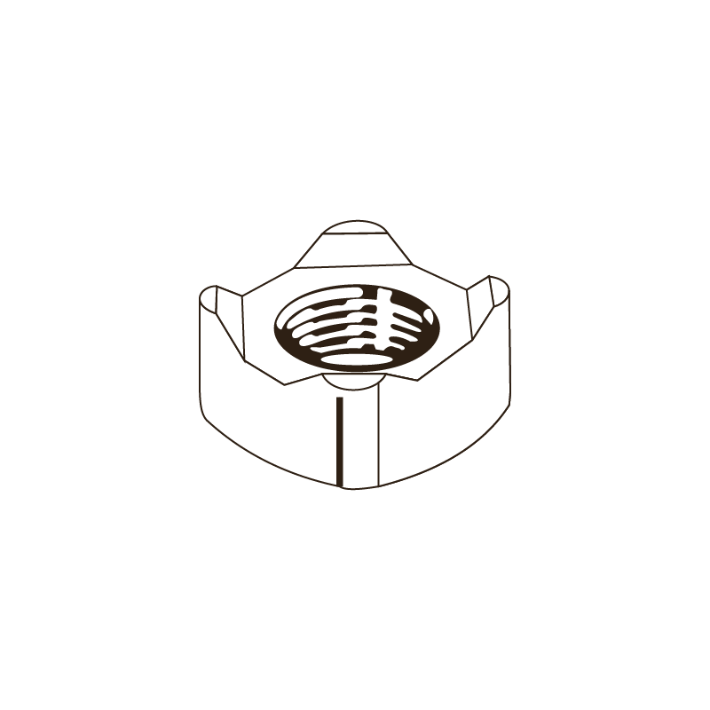 CHEMITOOL Square Weld Nut DIN 928 M6 8 Without Finishing CHEMITOOL Square Weld Nut DIN 928 M6 8 Without Finishing