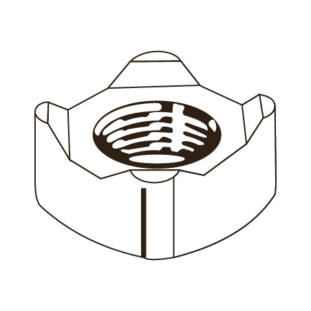 CHEMITOOL FASTENERS Square Weld Nut DIN 928 M6 |8| Plain
