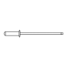 CHEMITOOL Blind Flower Head Rivet 4x18 Aluminum/Steel