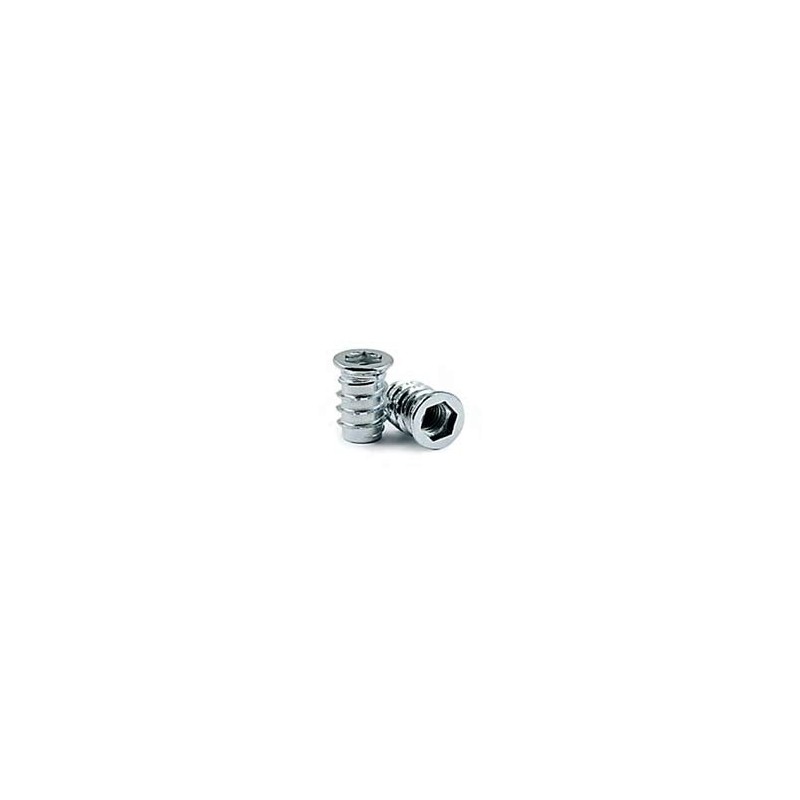 CHEMITOOL FASTENERS Insert Nut LV011 M6X15 |6| White Zinc plated