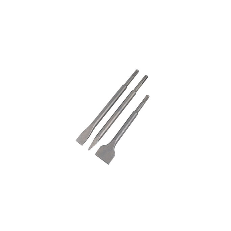 DeWalt SDS Plus Set: 1 Pointed Chisel 250mm + 2 Flat Chisel 20x250mm / 40x250mm
