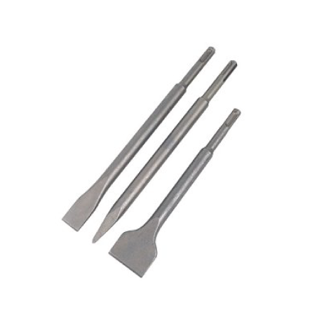 DeWalt SDS Plus Set: 1 Pointed Chisel 250mm + 2 Flat Chisel 20x250mm / 40x250mm