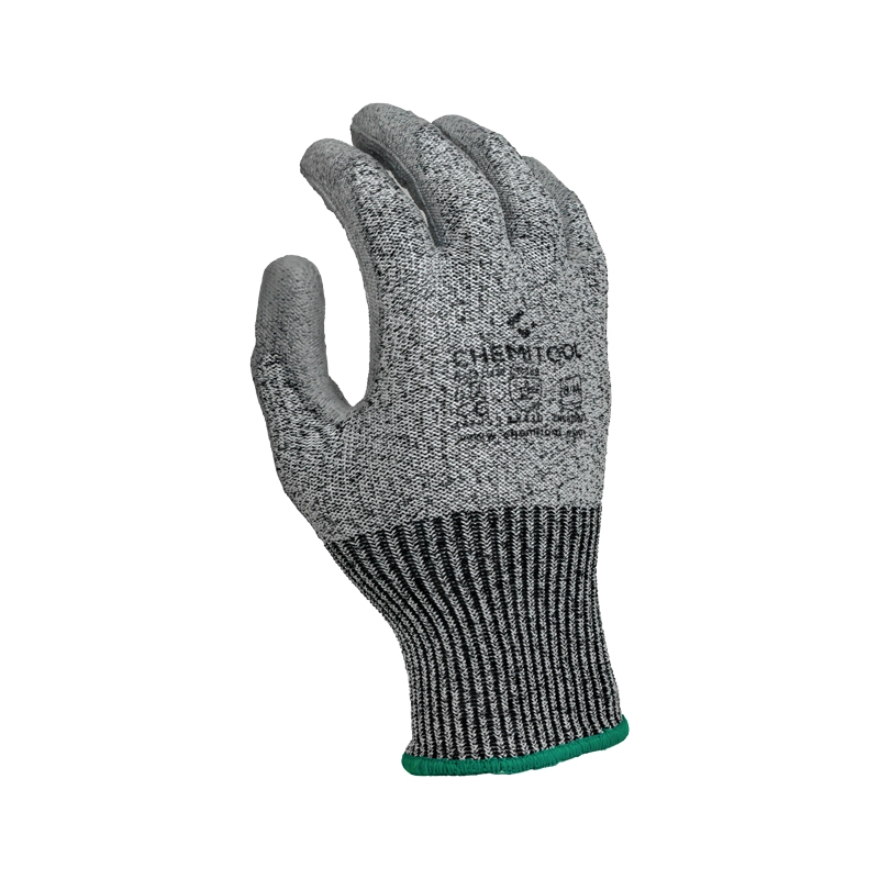Luva CUT RESISTANT Anti Corte Revestida a PU 8 CHEMITOOL SAFETY