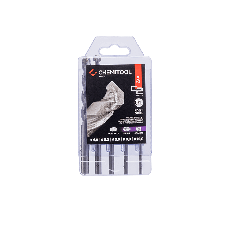 CHEMITOOL CUTTING C2 POWER Set of 5 Masonry Drill