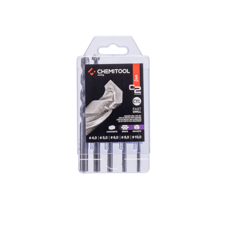 CHEMITOOL CUTTING C2 POWER Set of 5 Masonry Drill