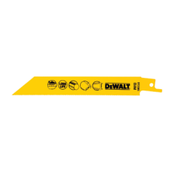 Lâminas de serra sabre para corte em madeira e metal DeWalt (152mm x 1.1mm)