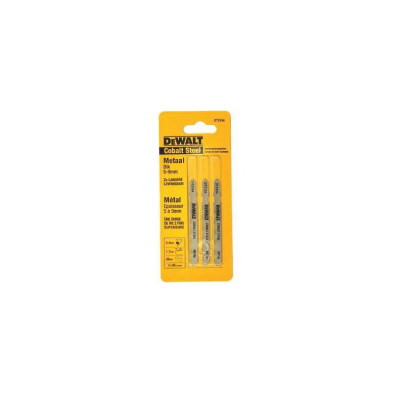Lâminas de serra de recorte Extreme bi-metal  para metal  DeWalt (76mm x 1.8mm)