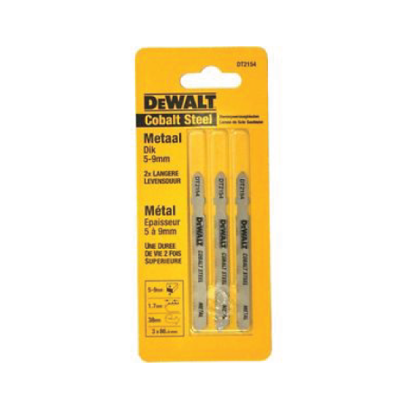 Lâminas de serra de recorte Extreme bi-metal  para metal  DeWalt (76mm x 1.8mm)