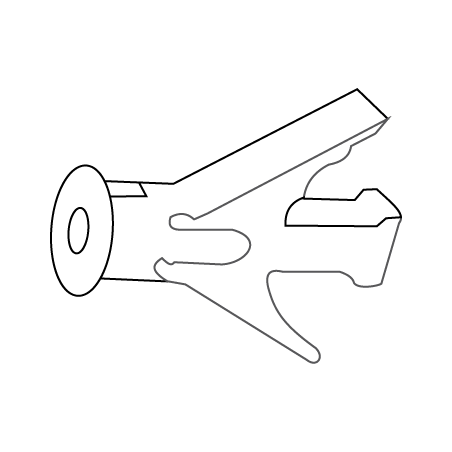 CHEMITOOL FASTENERS Nylon Plug for Plasterboard HAV 17 White