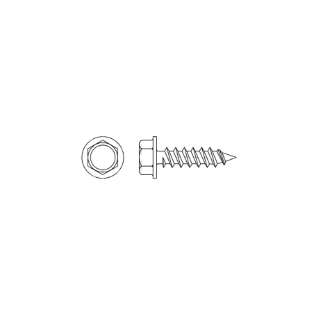 CHEMITOOL Hexagon Washer Faced Head Tapping Screw DIN 6928C 4,8x45 White Zinc Plated
