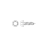 CHEMITOOL Hexagon Washer Faced Head Tapping Screw DIN 6928C 4,8x45 White Zinc Plated