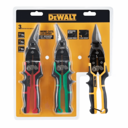 Set 3 Tesouras De Corte Chapa Ergo DEWALT HAND TOOLS
