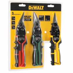 Set 3 Tesouras De Corte Chapa Ergo DEWALT HAND TOOLS