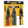 DEWALT HAND TOOLS Set of 3 Ergo Aviation Snip