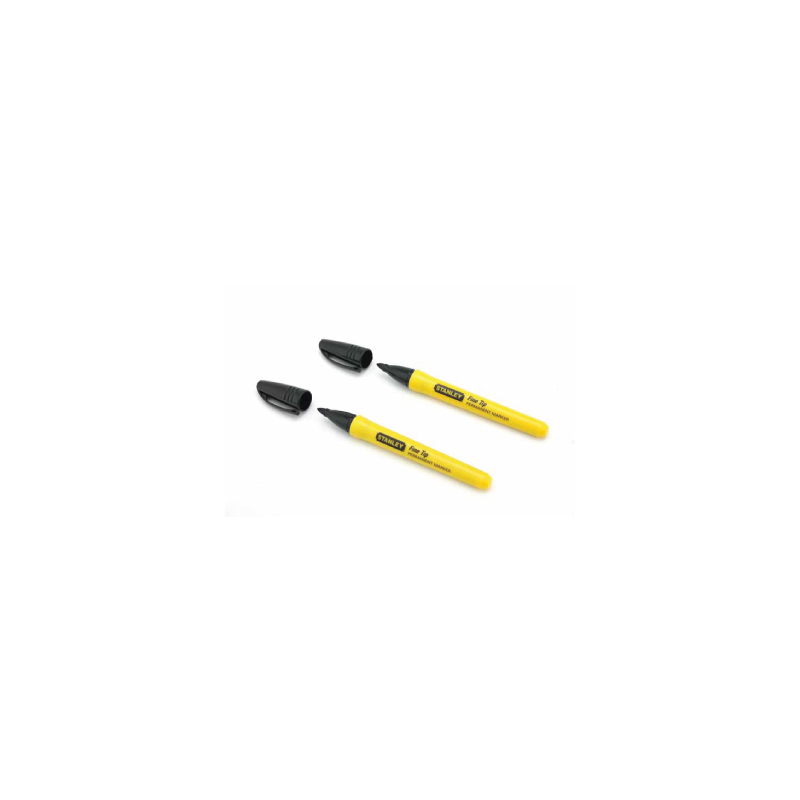 STANLEY® Standard Black Fine Tip Permanent Marker (Pack of 2)