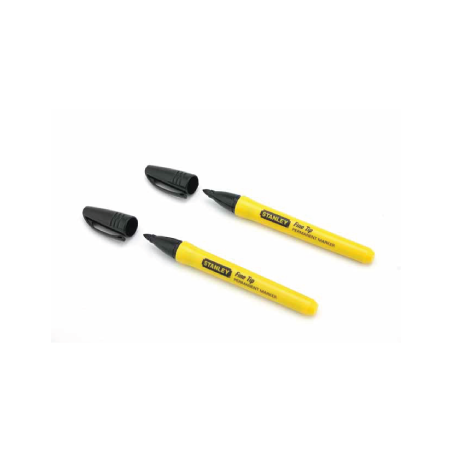 STANLEY® Standard Black Fine Tip Permanent Marker (Pack of 2)