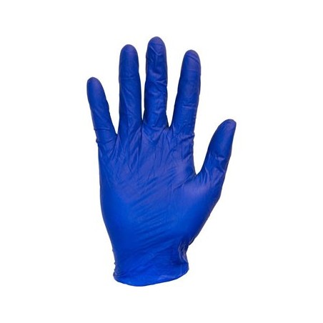 LUVA NITRILO AZUL (SEM PÓ)  REF:XL(100)